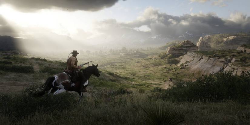 Riding horseback through Red Dead Redemption's open-world