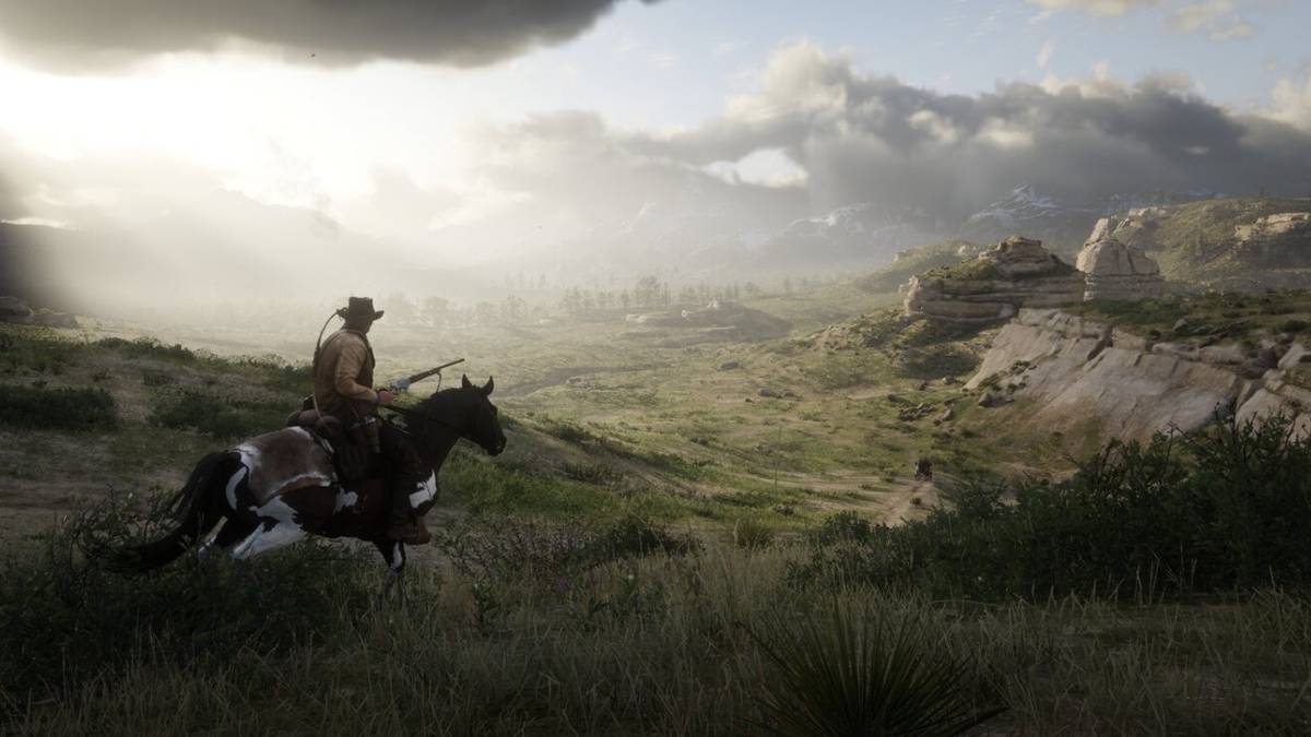 Riding horseback through Red Dead Redemption's open-world