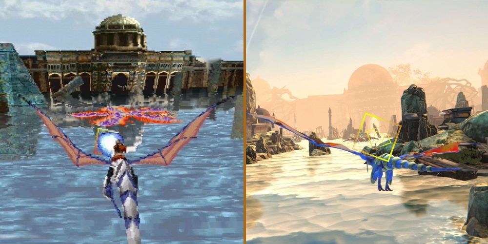 The original version of Panzer Dragoon and the 2020 remake