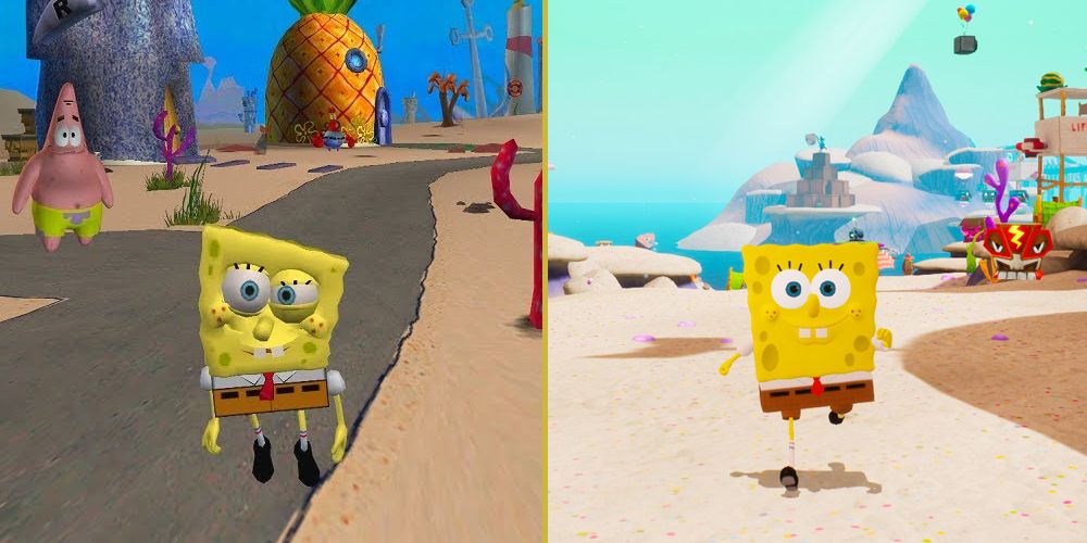 The original version of SpongeBob SquarePants: Battle for Bikini Bottom and the 2020 remake