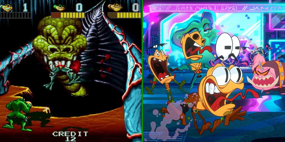 The 1994 Battletoads arcade game and Battletoads (2020)