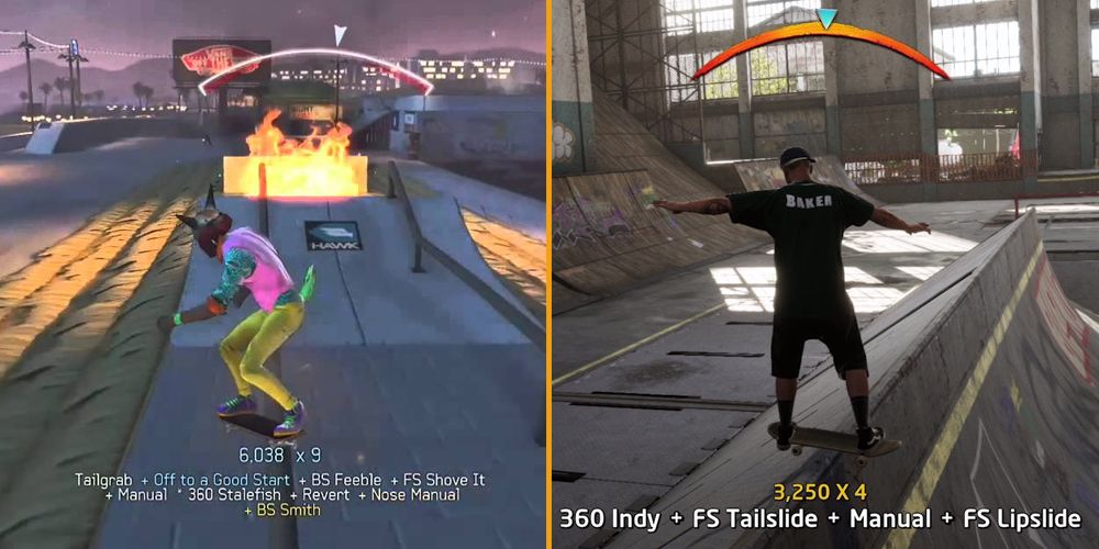 Tony Hawk's Pro Skater 5 (2015) and Tony Hawk's Pro Skater 1 + 2 (2020)