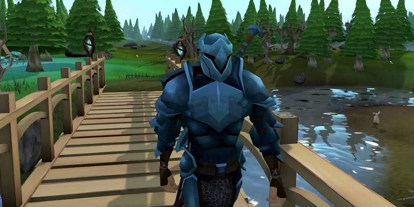 Knight runescape new crossing a bridge