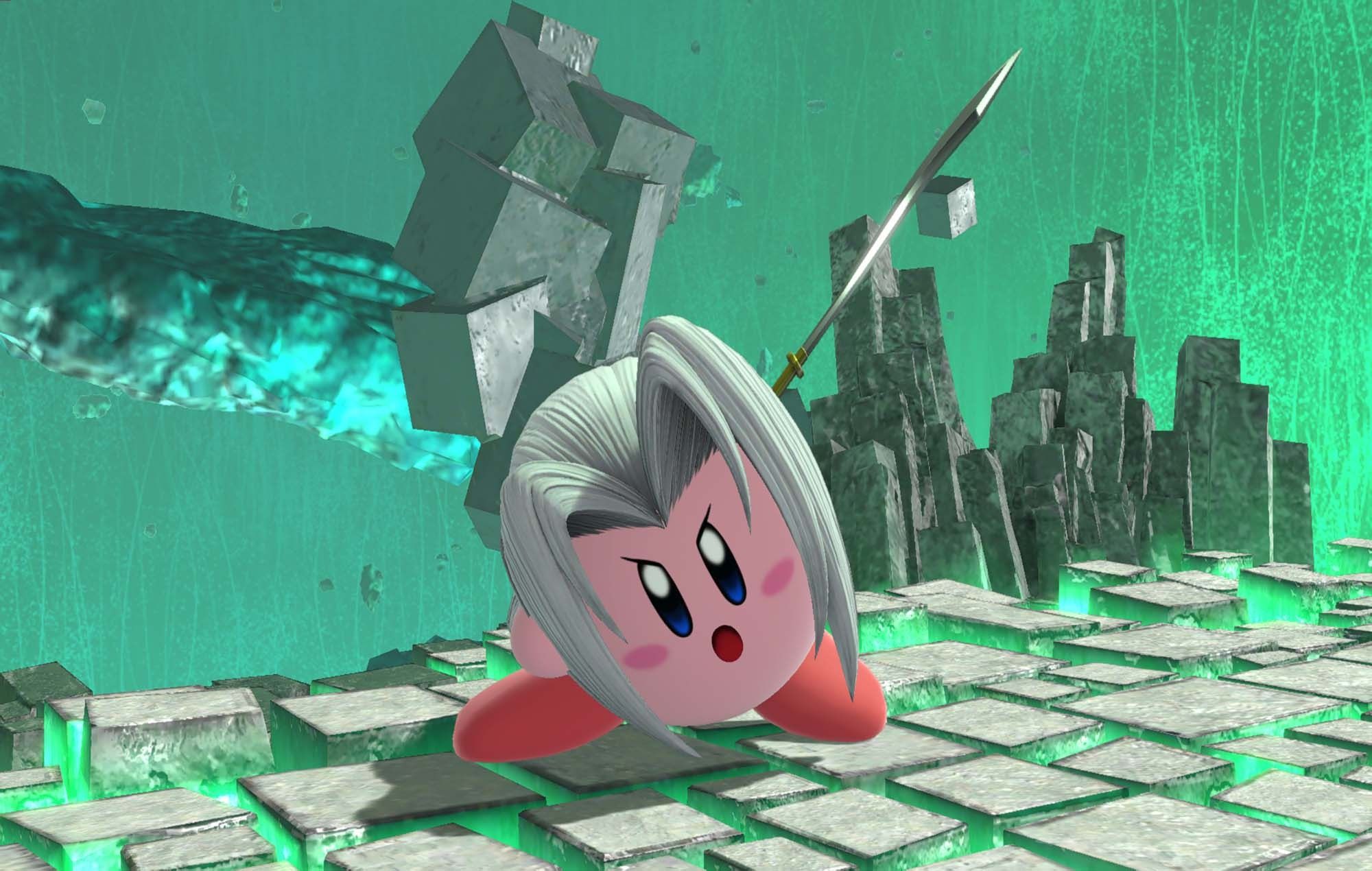 Super Smash Bros. Ultimate Kirby after Inhaling Sephiroth