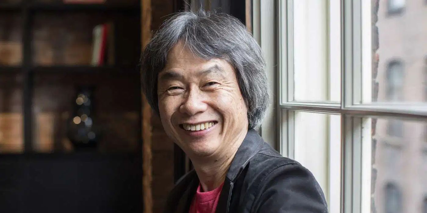 Shigeru Miyamoto, Nintendo Corp's top game designer, smiles during