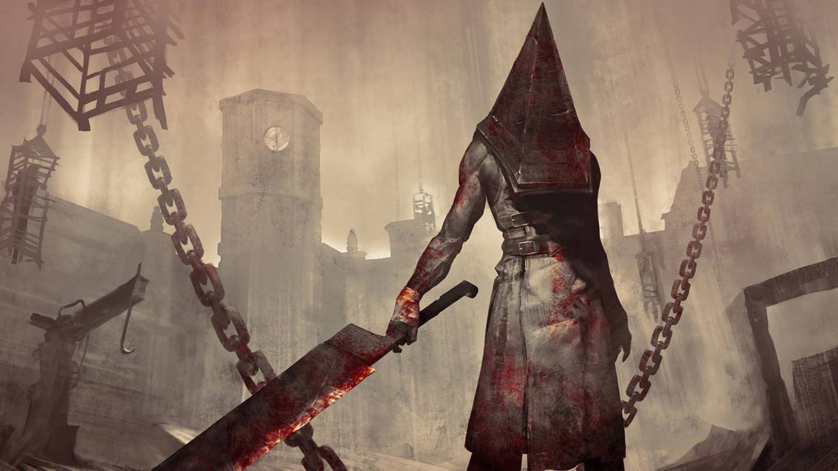 silent hill pyramid head bloody cleaver chains