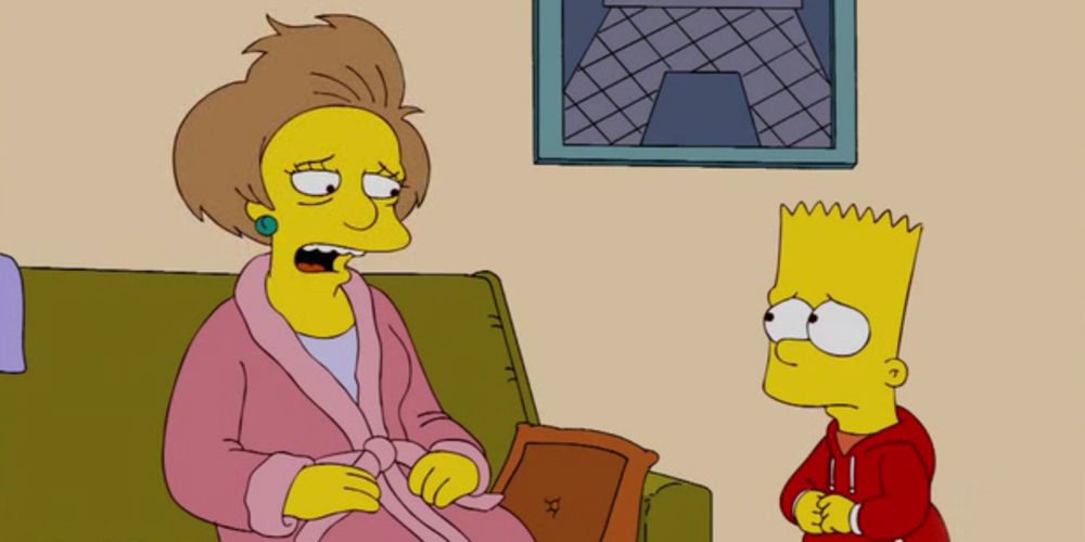 The former Simpsons character Edna Krabappel