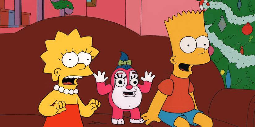 A still from the Simpsons Christmas special "Grift Of The Magi"