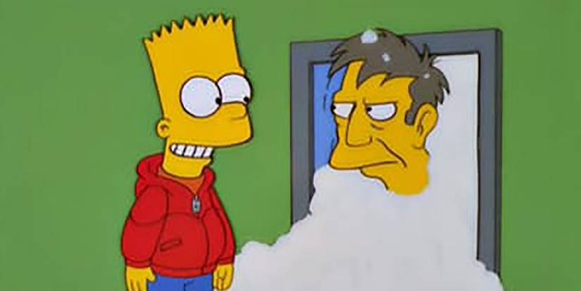 A still from the Simpsons Christmas special "Skinner's Sense Of Snow"