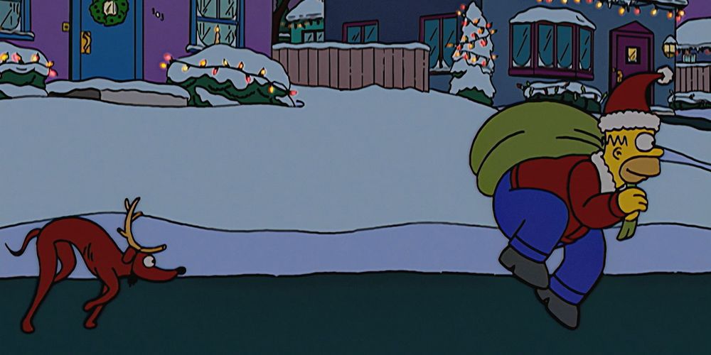 Кадр из рождественского спецвыпуска Симпсонов 