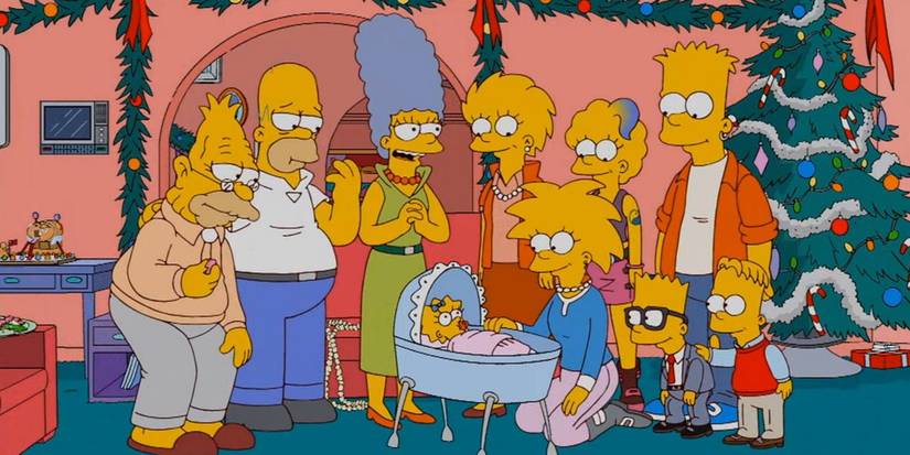 A still from the Simpsons Christmas special "Holidays Of Future Passed"