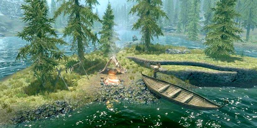 shore of a small island in skyrim