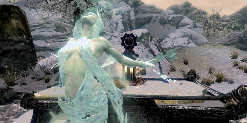 a wispmother spawning at a shrine of arkay