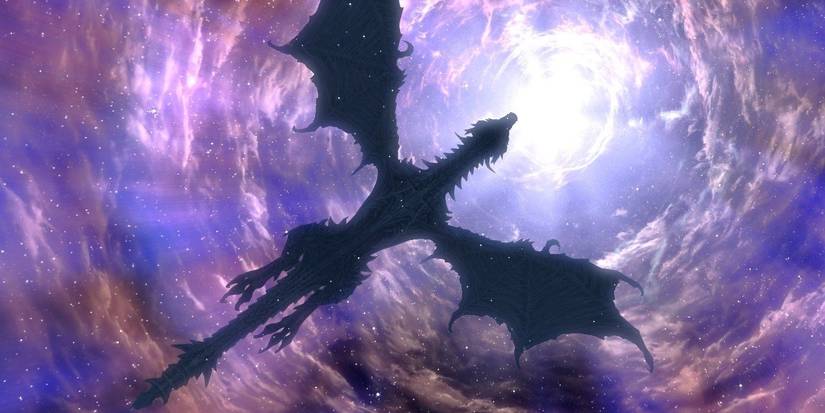 Alduin from Skyrim in Sovngarde
