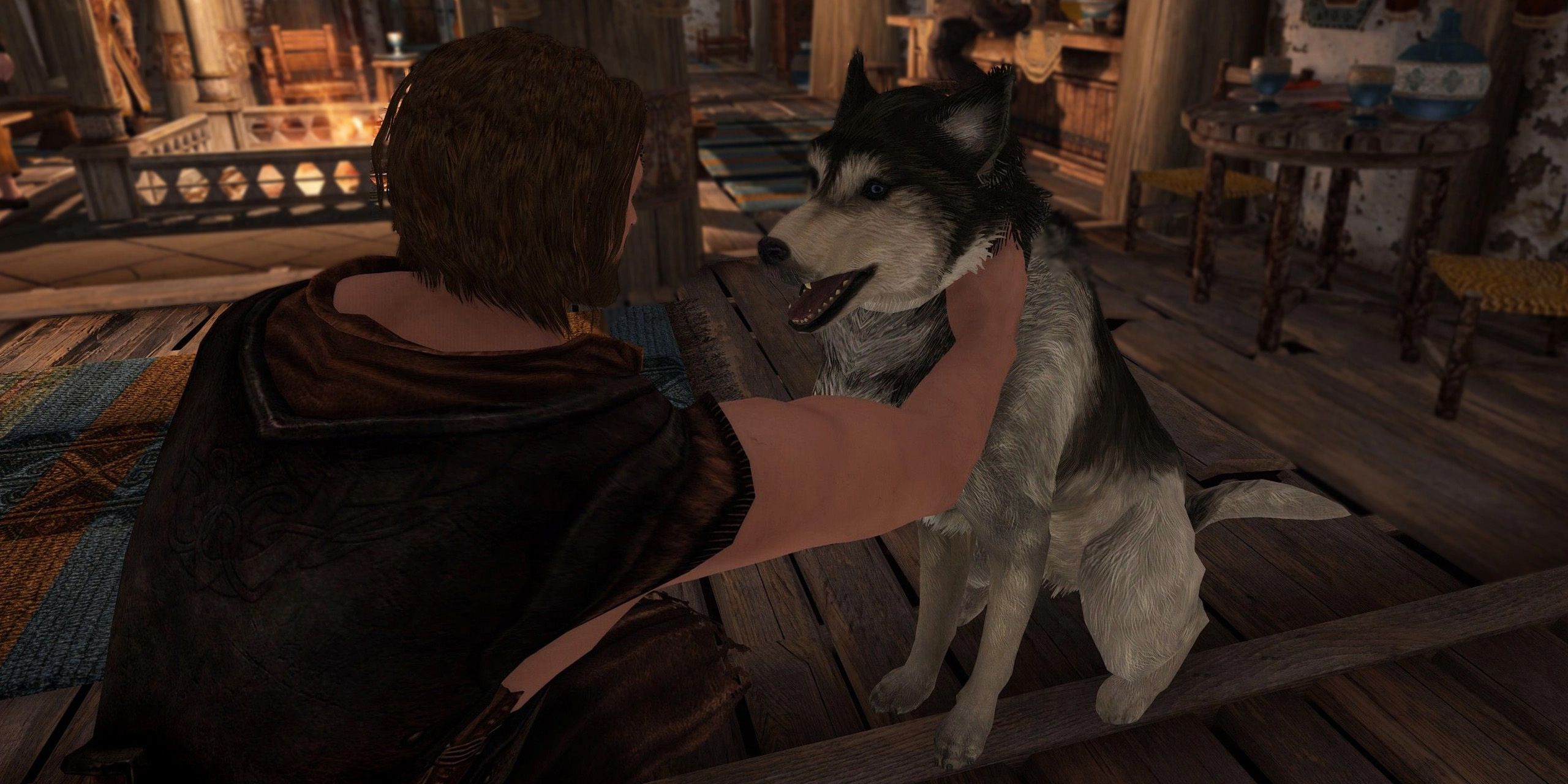 jayserpa's Pet the Dog mod for Skyrim