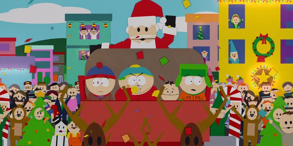A still from the South Park Christmas special "It's Christmas In Canada"