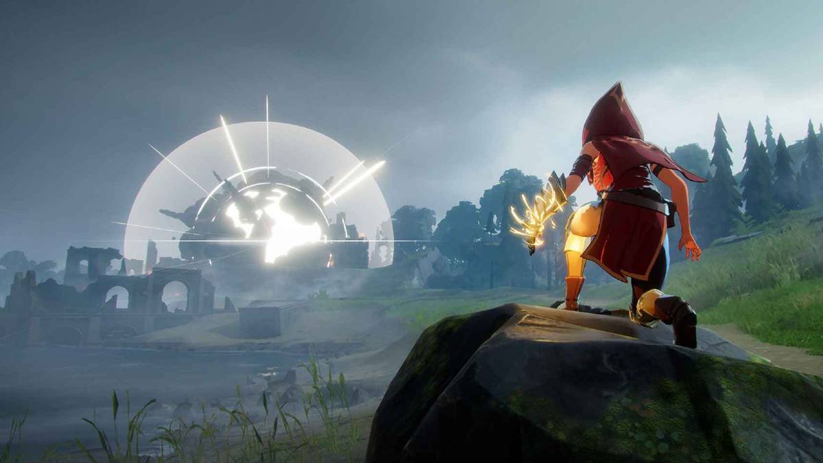 spellbreak distant explosion fire hand