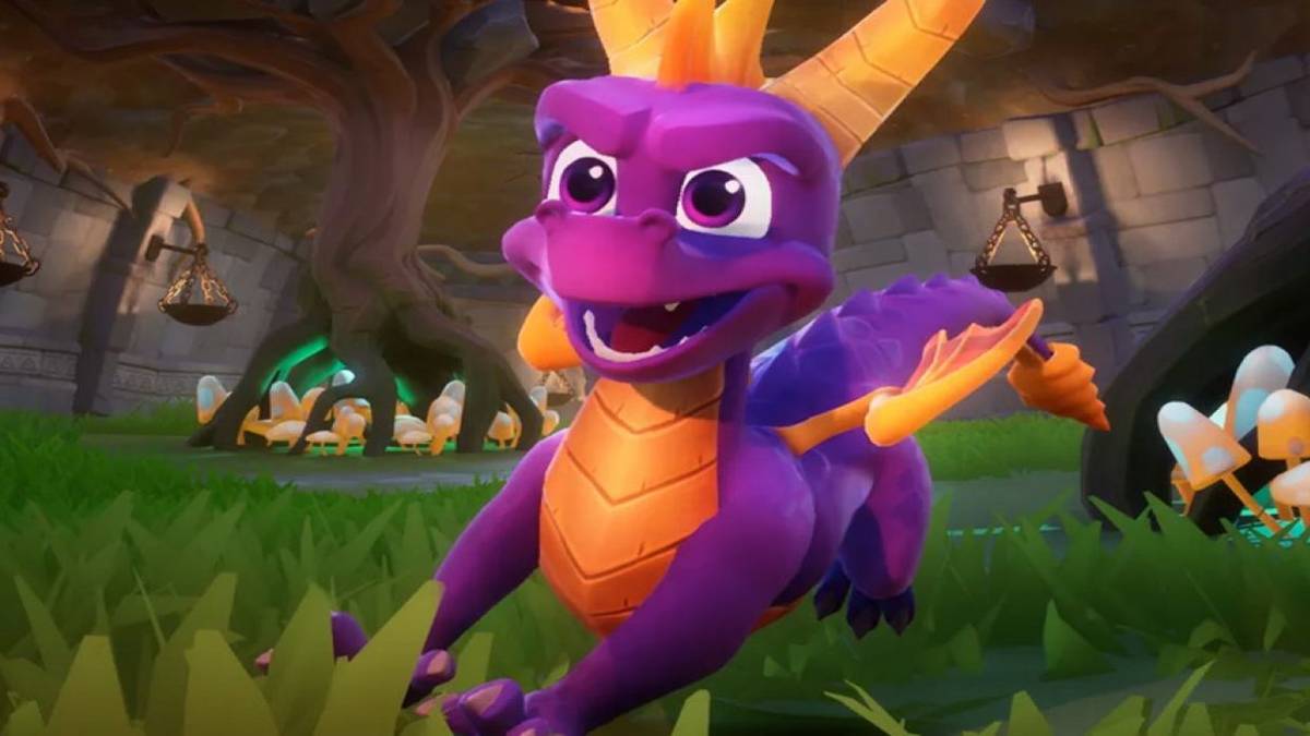 spyro running with his mouth open