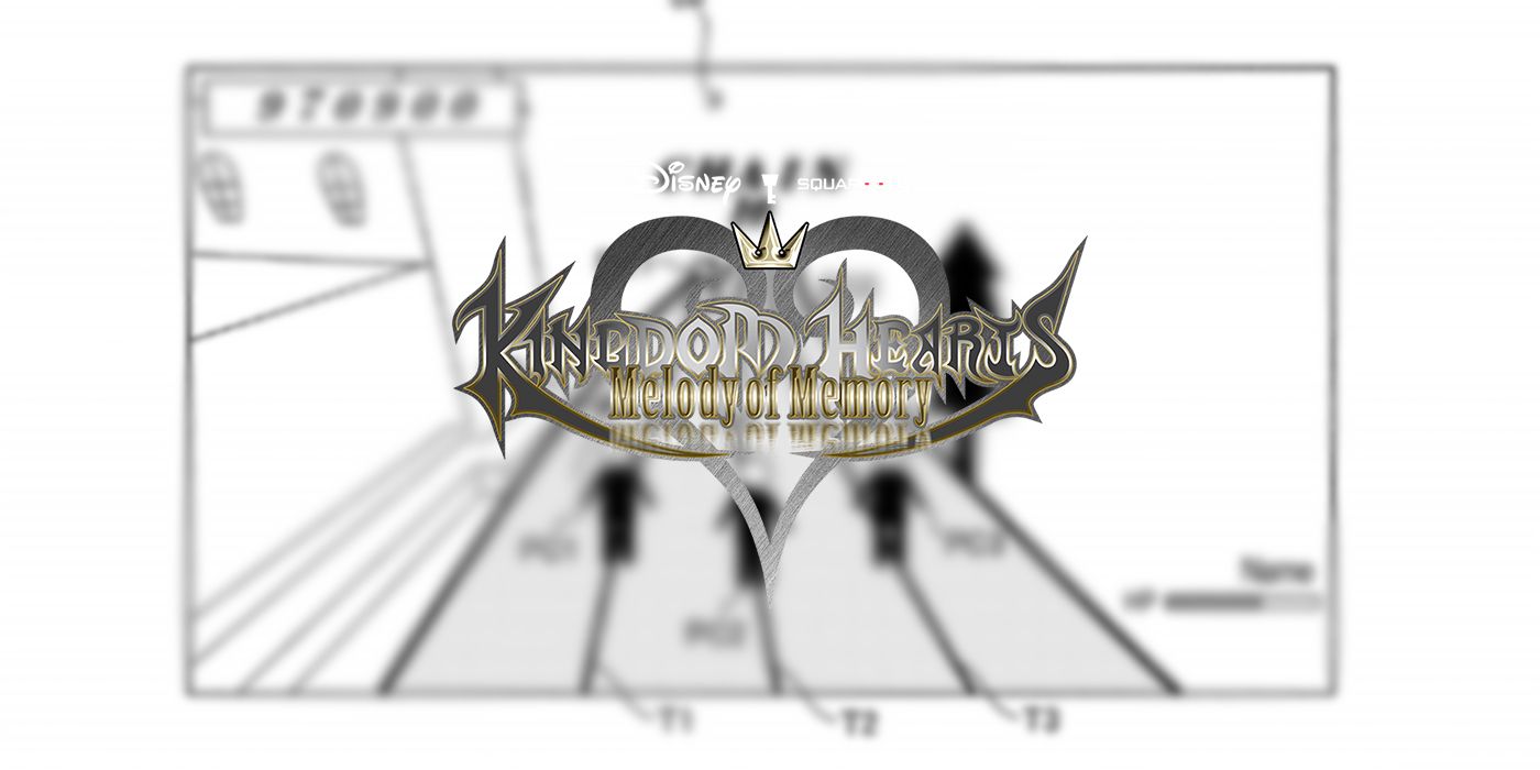 Kingdom Hearts Melody of Memory logo overtop an image from the patent document