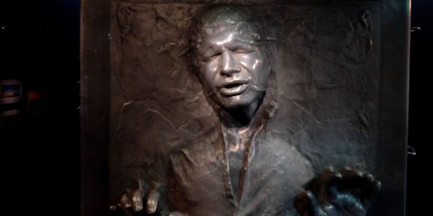 star wars han solo in carbonite close up