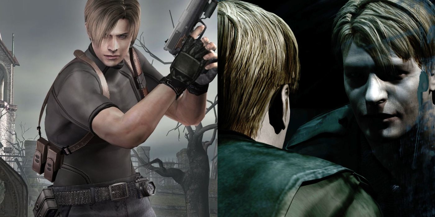 (Left) Leon from Resident Evil 4 (Right) James from Silent Hill 2