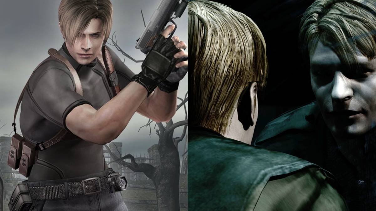 (Left) Leon from Resident Evil 4 (Right) James from Silent Hill 2
