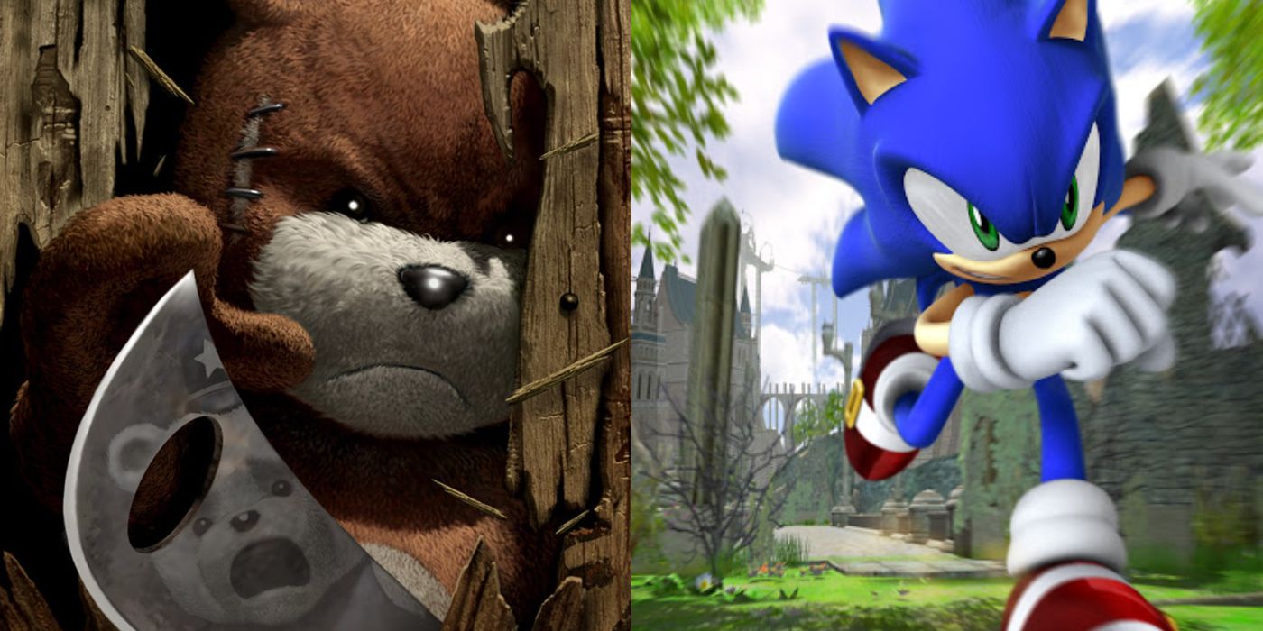(Left) Naughty Bear front cover (Right) Sonic 06 front cover