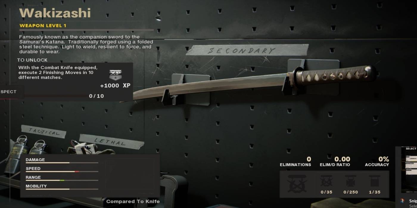 Call Of Duty Black Ops Cold War How To Get Wakizashi Sword