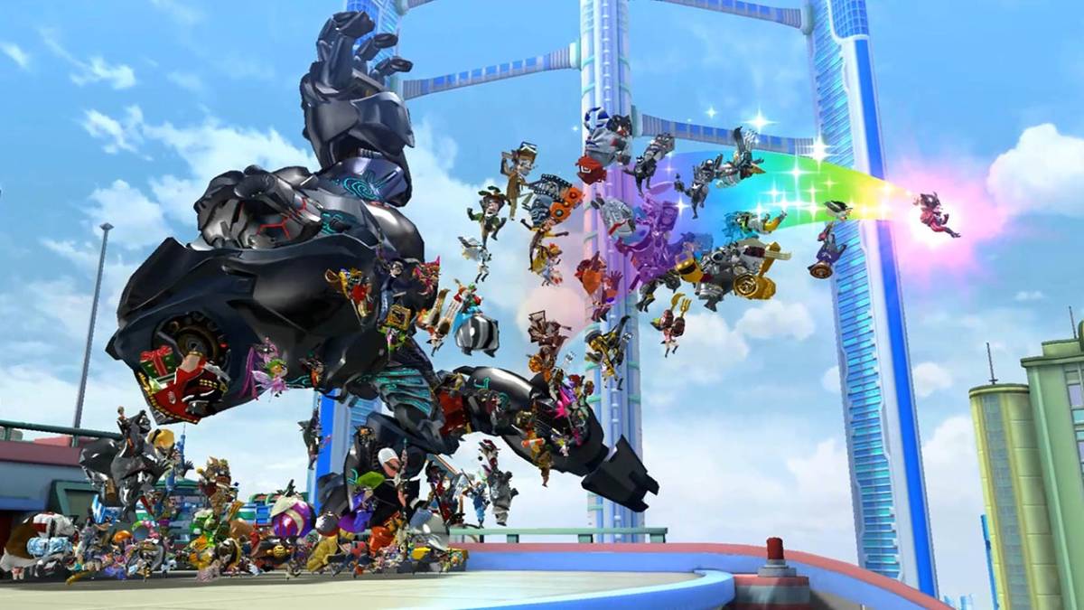 wonderful 101 remastered robot being defeated