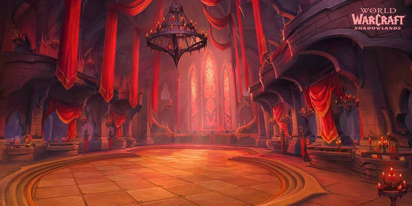 world of warcraft shadowlands castle nathria ingame loading art