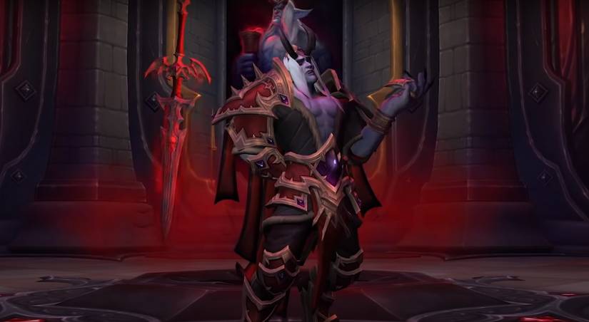 world of warcraft shadowlands sire denathrius and his sword remornia