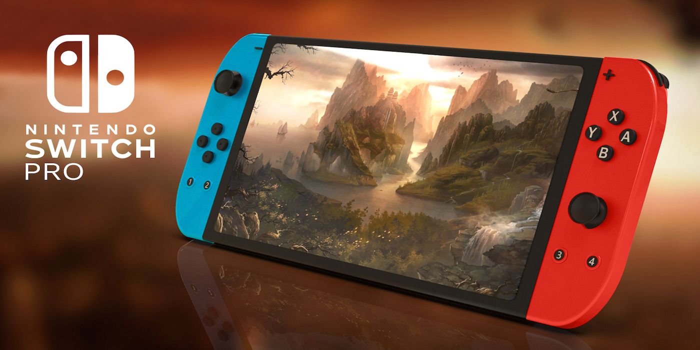 A render of the Nintendo Switch Pro