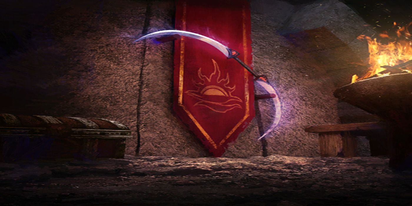 Elder Scrolls Daedric Artifacts Daedric Crescent Blade