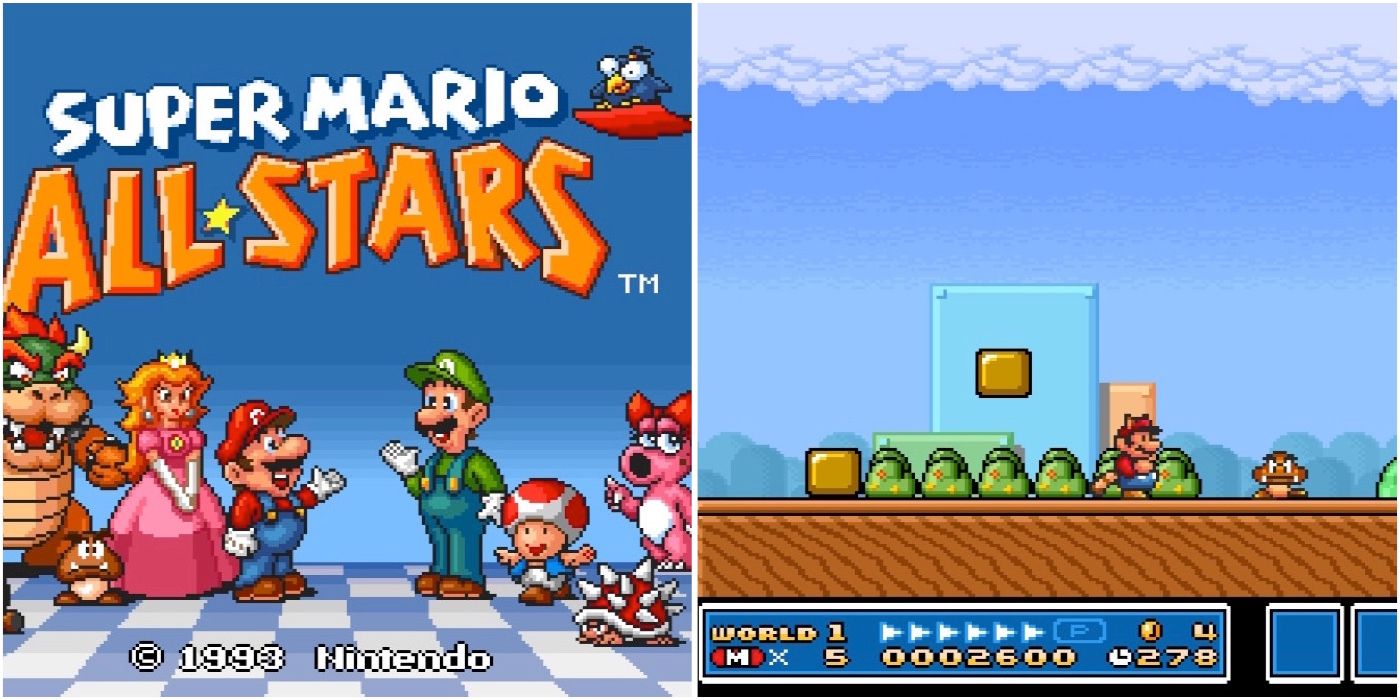 Super Mario All-Stars gameplay screenshots