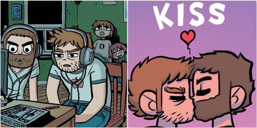Scott Pilgrim comic panels