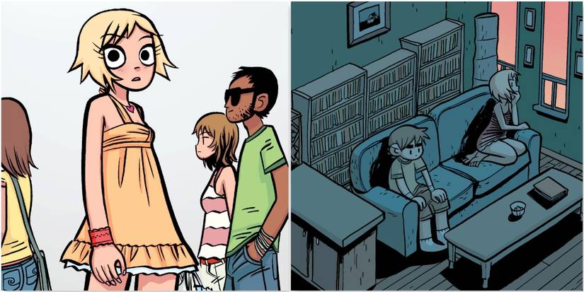 Scott Pilgrim comic panels