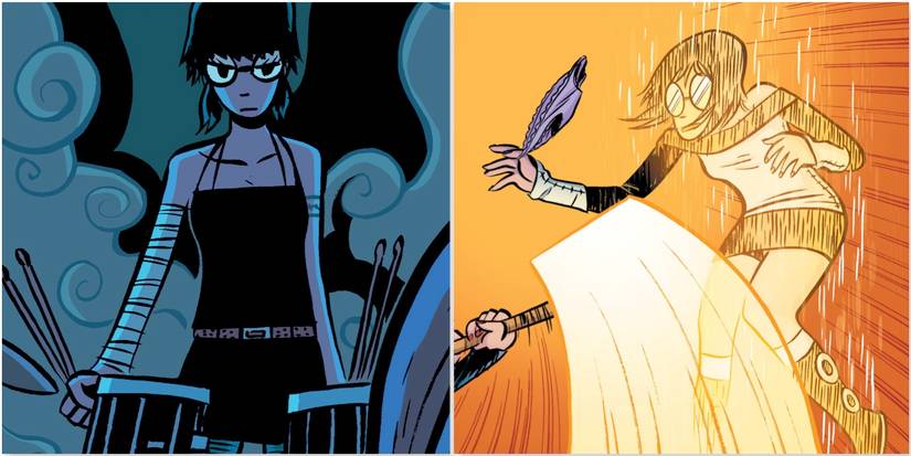 Scott Pilgrim comic panels