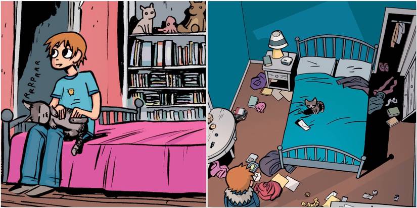 Scott Pilgrim comic panels