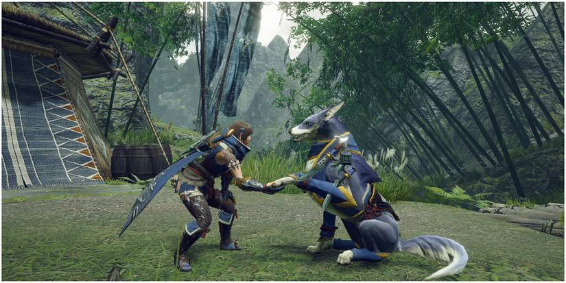 Monster Hunter Rise gameplay screenshot