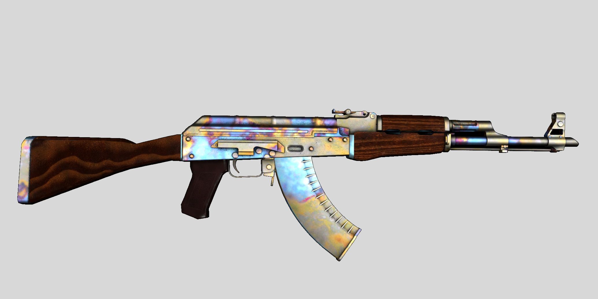 AK47 With Case Hardened Skin