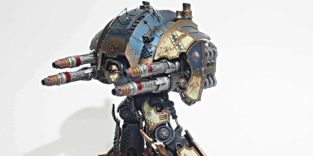 Acastus Knight Porphyrion paint job and build by echoesfromthewasteland
