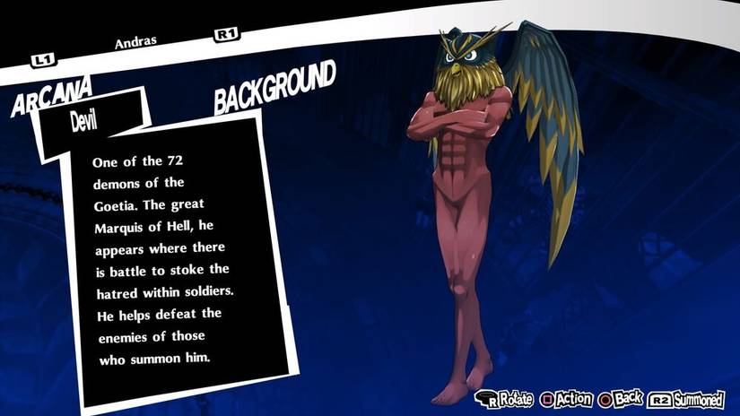 a demon from the lesser key of solomon in persona 5 royal