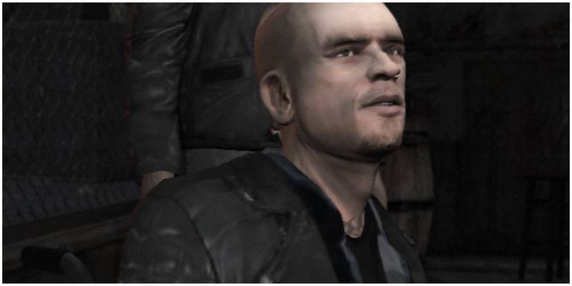 Angus Martin talking to the player in a cutscene