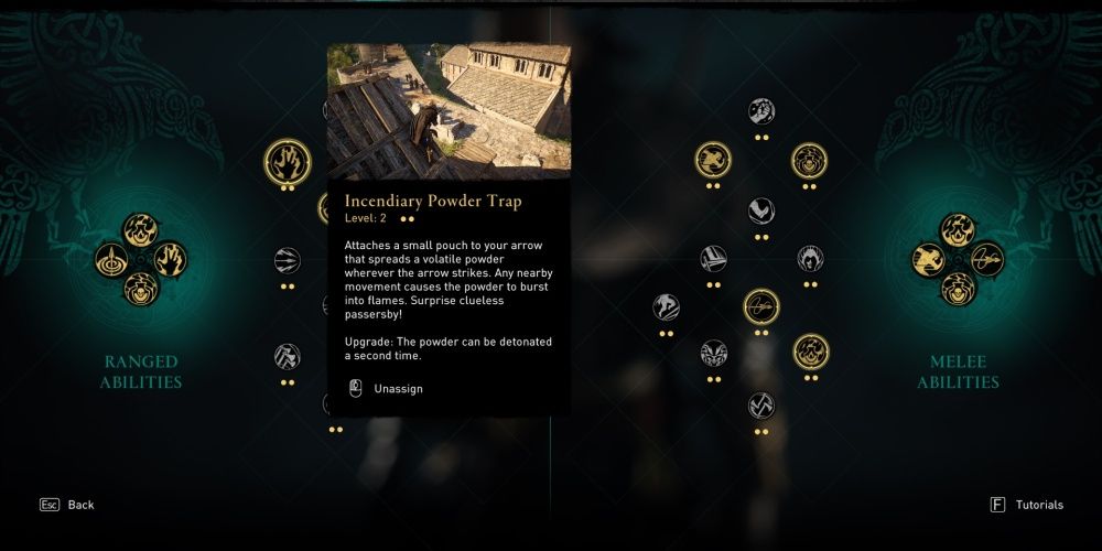 Assassins Creed Valhalla Incendiary Powder Trap In Abilities Menu