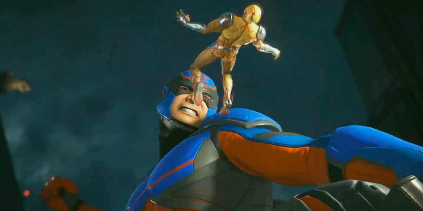 The Atom punches Reverse Flash in Injustice 2