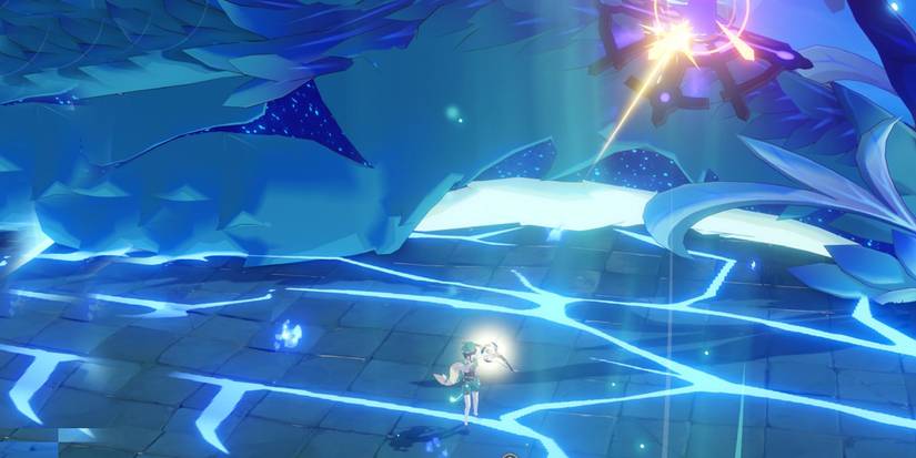 Attacking Dvalin from long range - Genshin Impact 10 Facts Dvalin