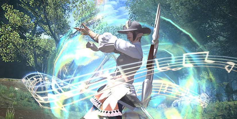 Bard casting a spell - Final Fantasy 14 Bard Best Worst Class
