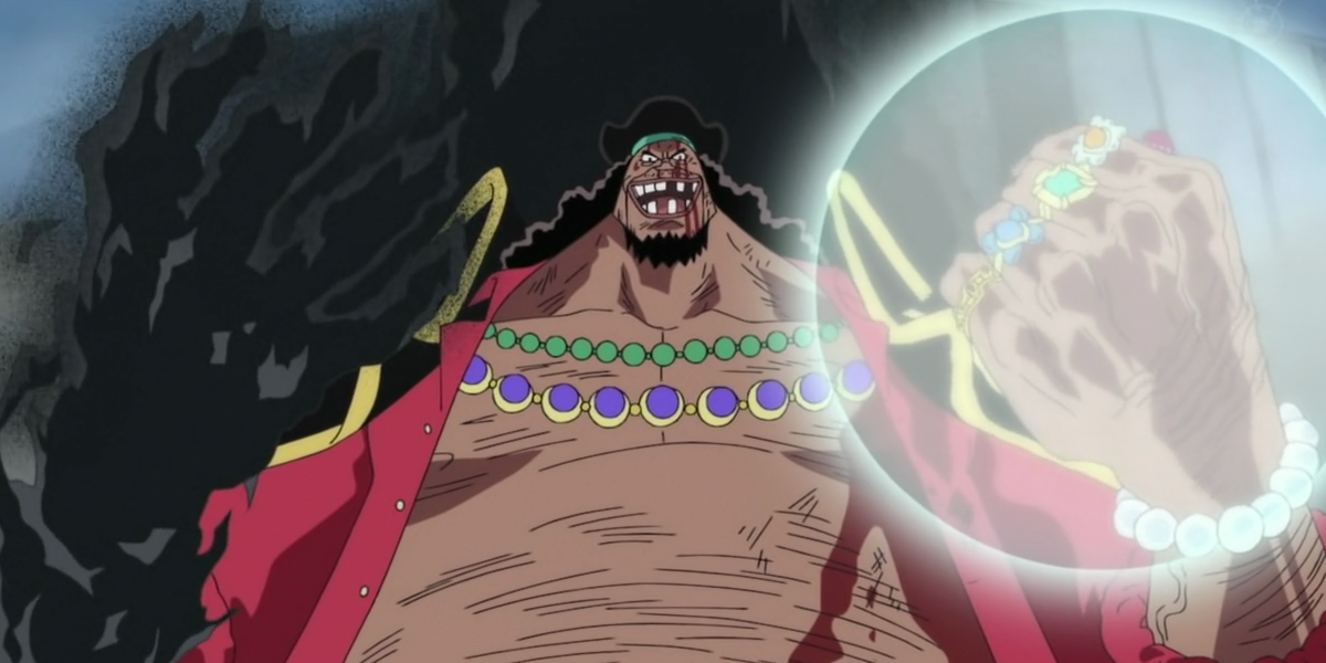 Blackbeard wields the Devil Fruit in One Piece
