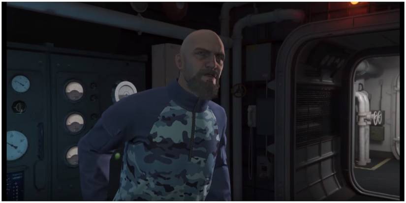 Bogdan on his sub before it is blown up