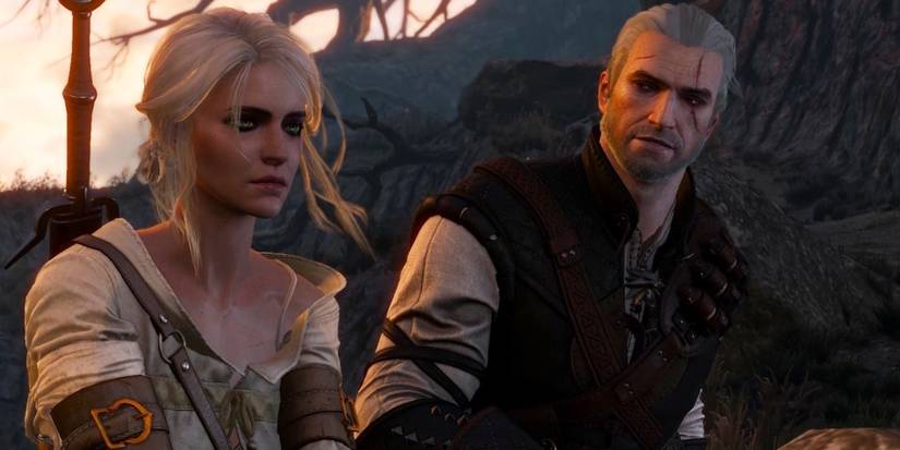 Ciri and Geralt in The Witcher 3